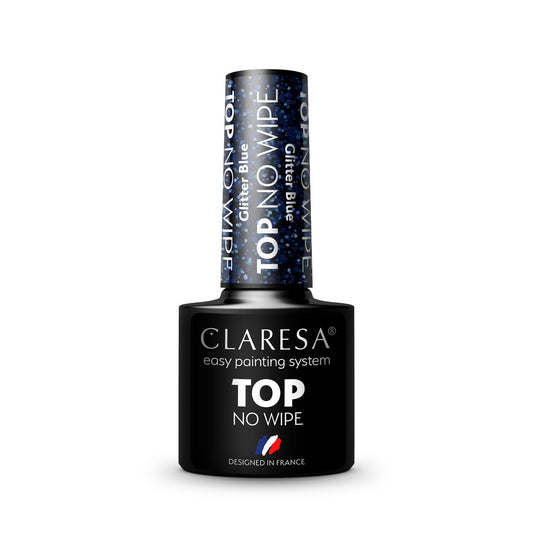 CLARESA Top nagamsiams nagamsiams No Wipe Glitter Blue 5g