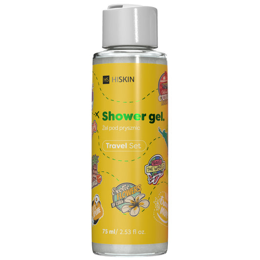 HISKIN Kelioninis rinkinys Dušo gelis 75 ml