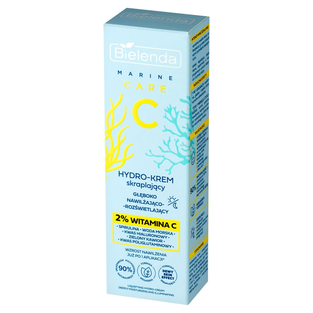 BIELENDA Marine Care C Hidro-kremas, giliai drėkinantis ir šviesinantis, dienai ir nakčiai - 2% Vitaminas C 50 ml
