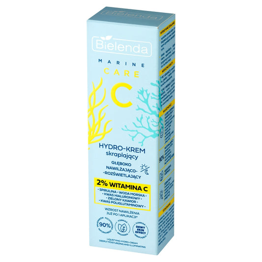 BIELENDA Marine Care C Hidro-kremas, giliai drėkinantis ir šviesinantis, dienai ir nakčiai - 2% Vitaminas C 50 ml