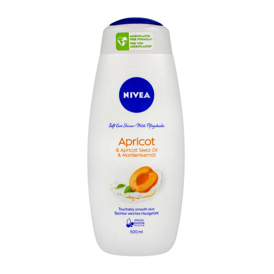 NIVEA Care Shower Drėkinantis dušo gelis Abrikosų ir abrikosų sėklų aliejus - ribota edicija - 500 ml