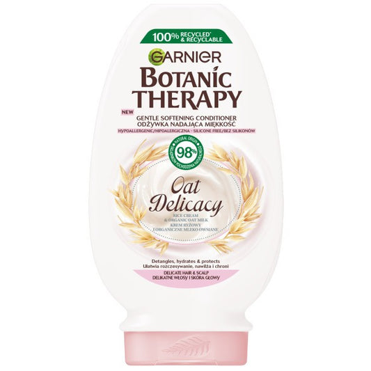 GARNIER Botanic Therapy Minkštinanti kondicionieris Oat Delicacy - jautriems plaukams ir galvos odai 200 ml