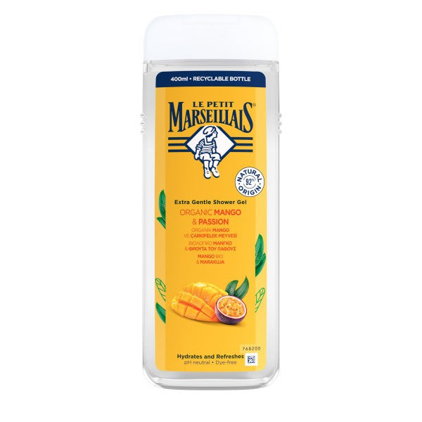 LE PETIT MARSELLAIS Kreminis dušo gelis Bio Mango & Marakuja 400ml