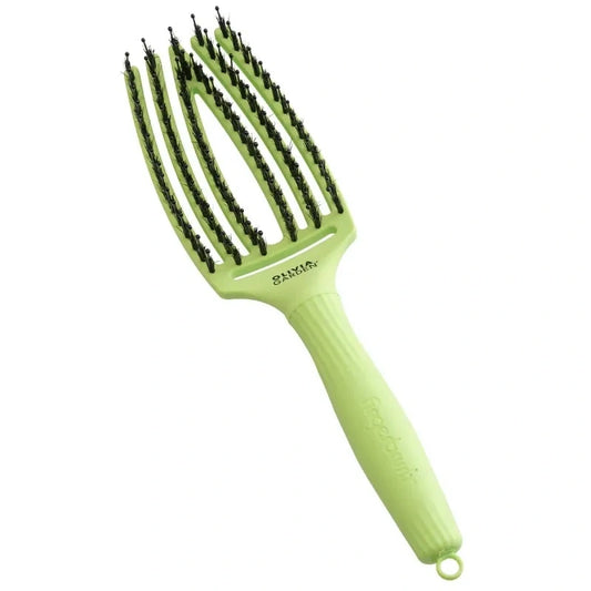 OLIVIA GARDEN Plaukų šepetys - Fingerbrush Dolce Vita Žalia Pistacija