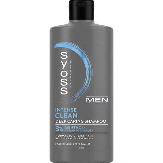 SYOSS Men Clean Gaivinamasis šampūnas - normalūs ir riebūs plaukai 440 ml