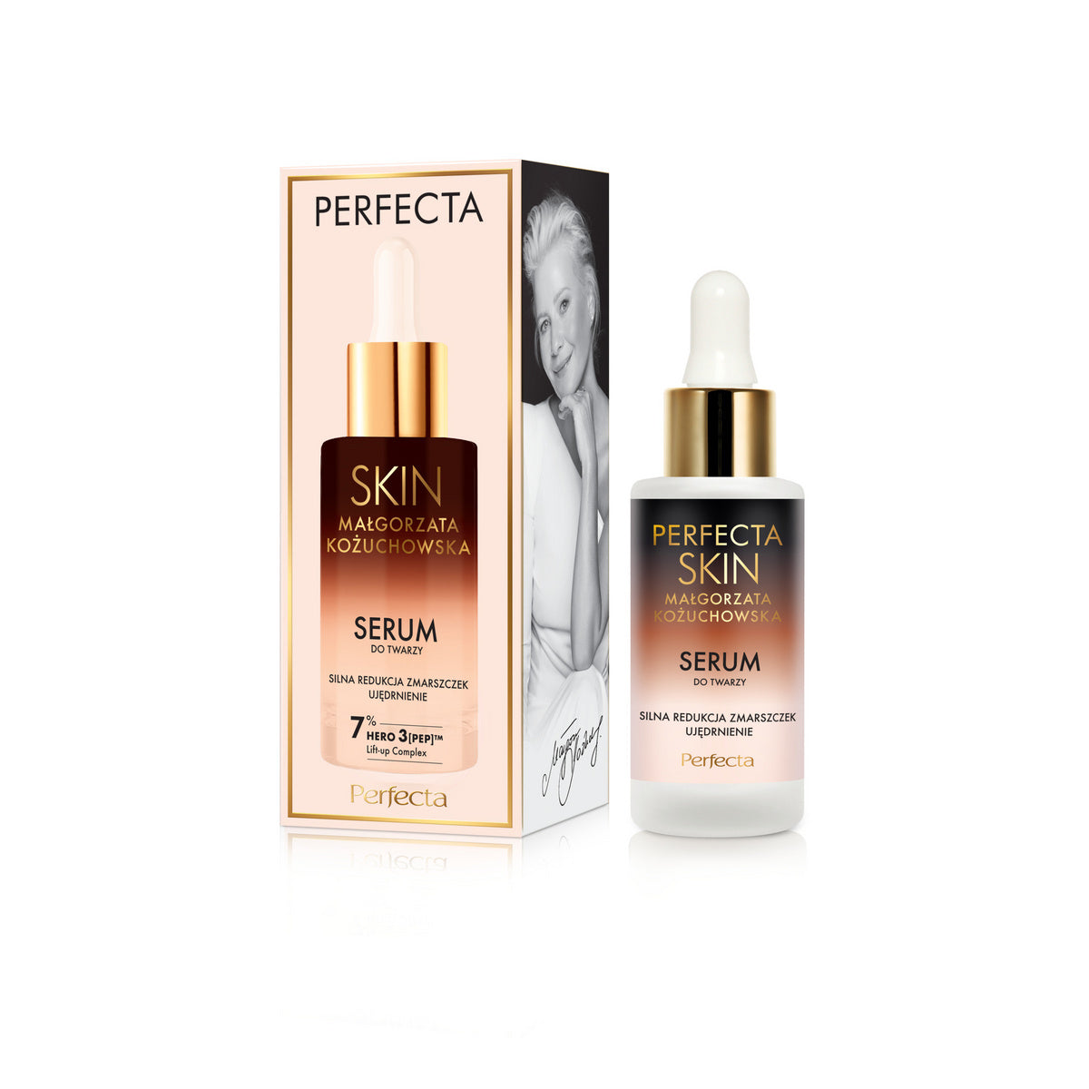PERFECTA Skin Małgorzata Kożuchowska 50+/60+ Veido stangrinantis serumas 30 ml