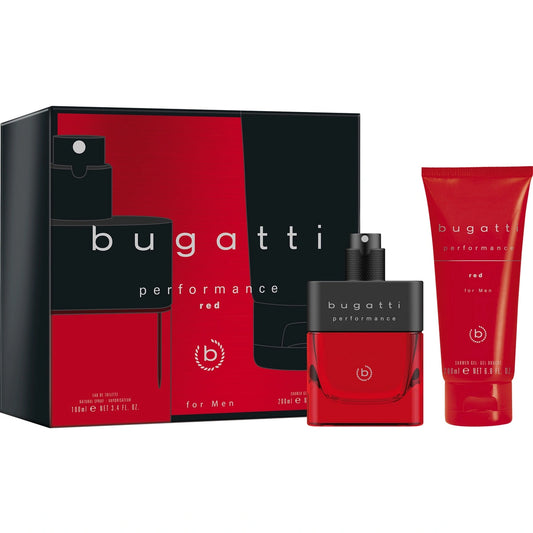 BUGATTI Dovanų rinkinys vyrams Performance Red (tualetinis vanduo 100 ml + dušo gelis 200 ml)
