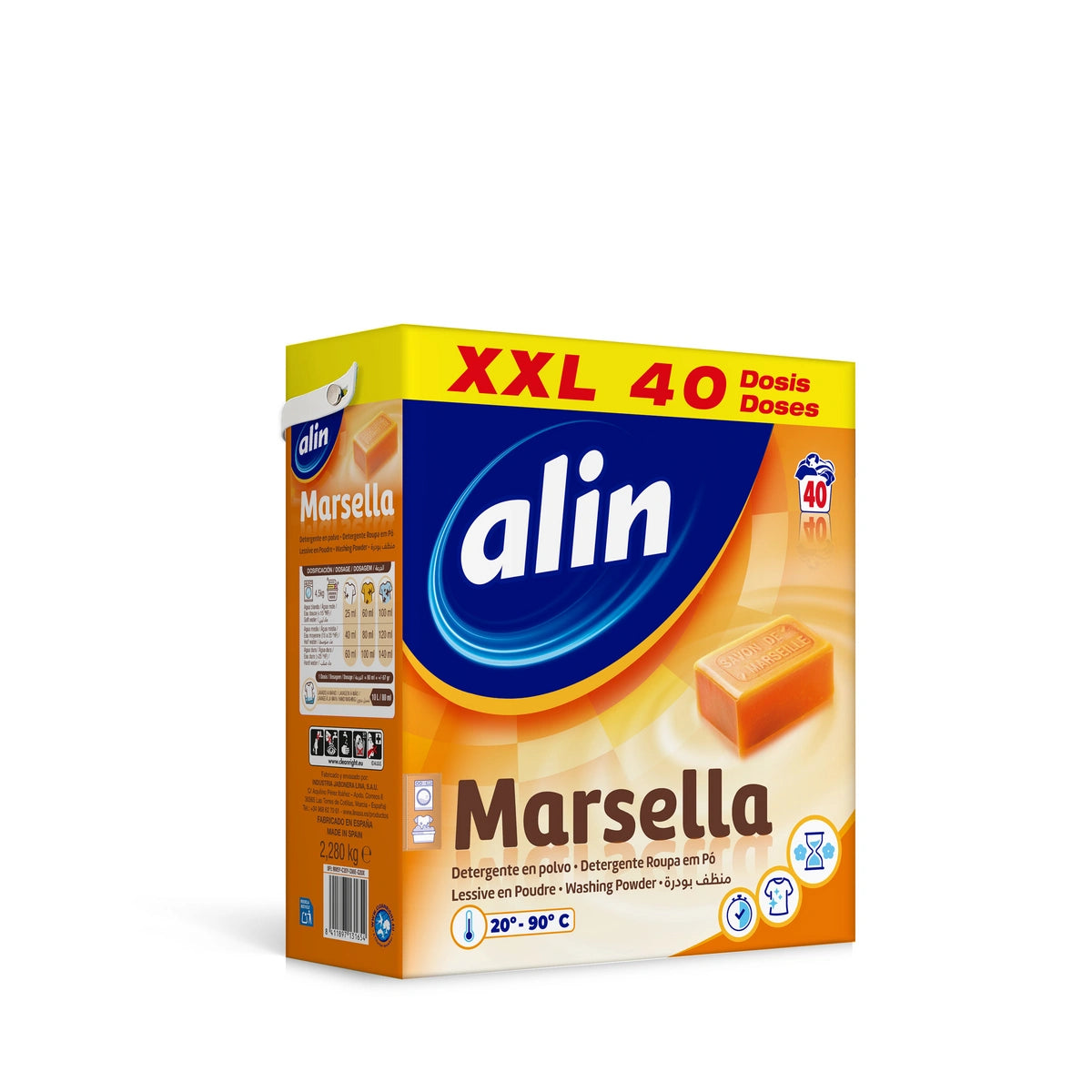 ALIN Marsylia Universalus skalbimo milteliai (40 skalbimų) 2,28 kg