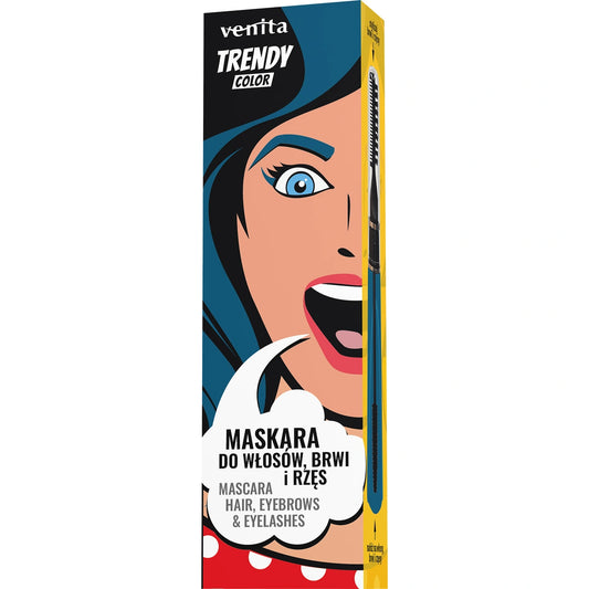 VENITA Trendy tušas 3in1 plaukams, antakiams ir blakstienoms nr.39 Cosmic Blue 13 g