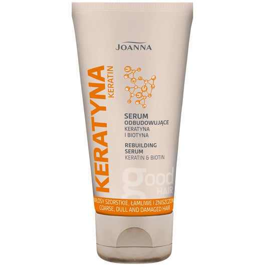 JOANNA Keratinas serumas atstatantis šiurkštiems, matinams, trapiems ir pažeistiems plaukams 50 g