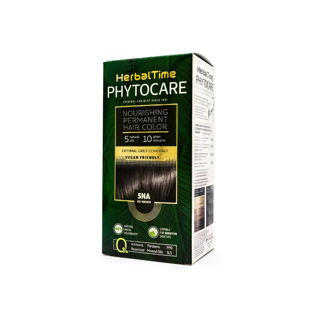 HERBAL TIME Phytocare Natūrali Plaukų Dažai 5NA Ledinis Rudas