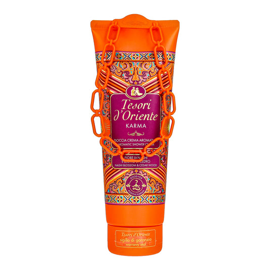 TESORI D'ORIENTE Kreminis dušo gelis Karma - Nashi gėlė & Kedro medis 500ml