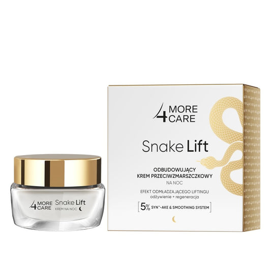 More4Care Snake Lift Atstatantis Naktinis Kremas Prieš Raukšles 50ml