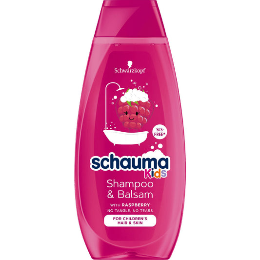 Schwarzkopf Schauma Kids Šampūnas ir Dušo Gelis 2in1 mergaitėms - Avietė 400ml