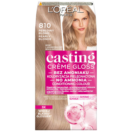 LOREAL Casting Kremas koloryzujący nr 810 Perłowy Blond