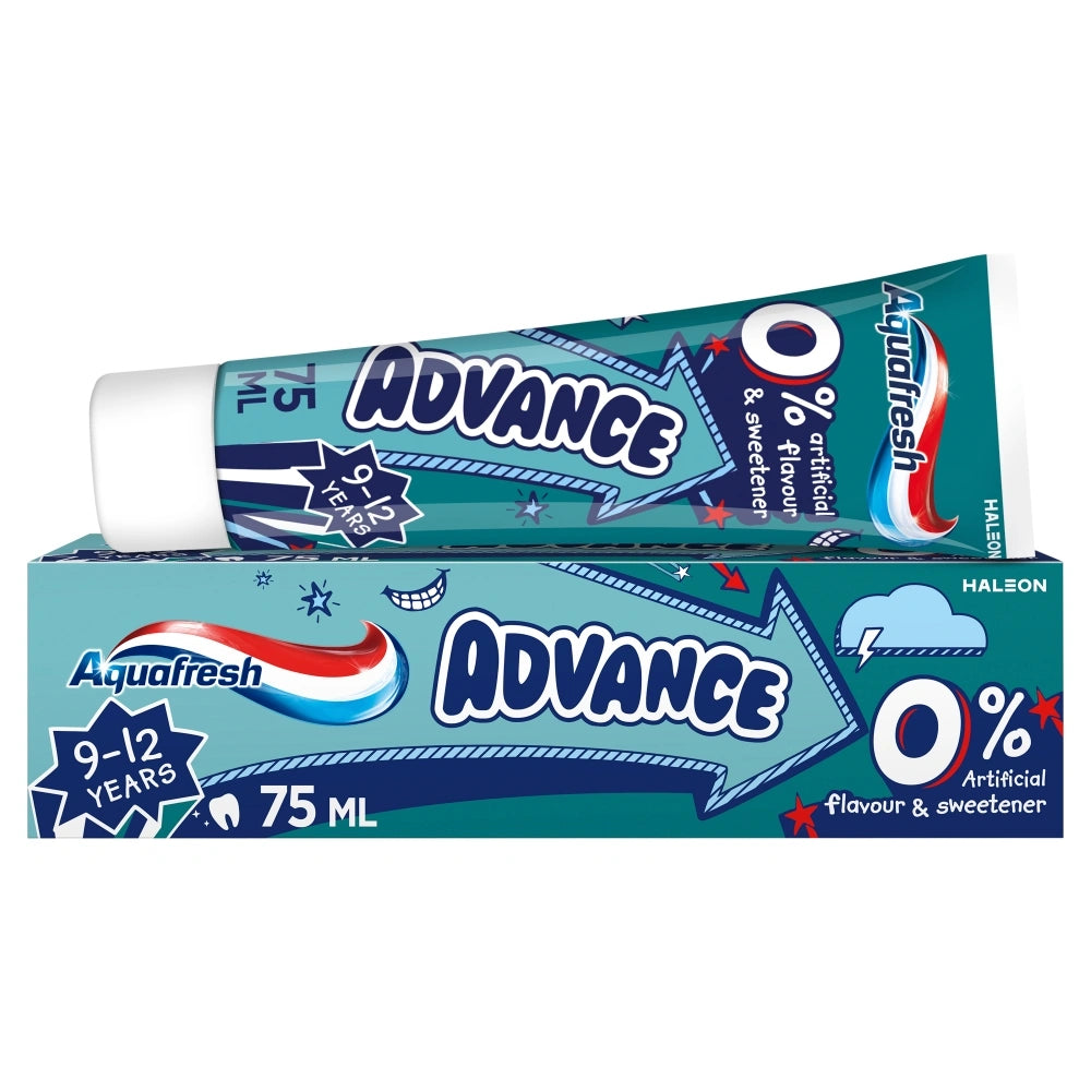 AQUAFRESH Advance Dantų pasta vaikams 9-12 metų 75 ml