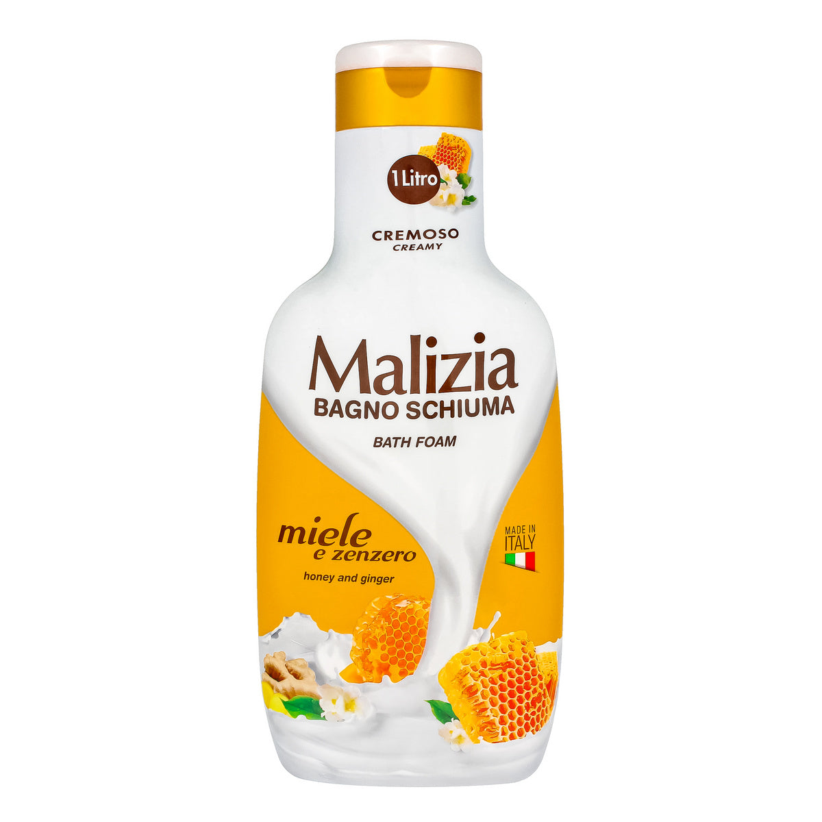 MALIZIA Vonios skystis Medus & Imbieras 1000 ml