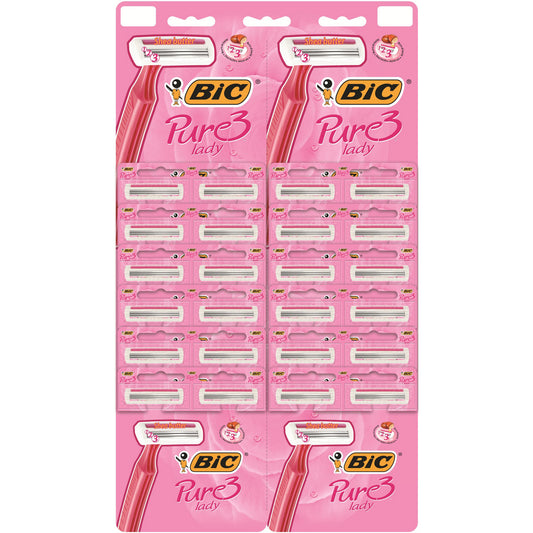 Bic skutimosi skutimosi Pure 3 Lady rožinė - 24 vnt.