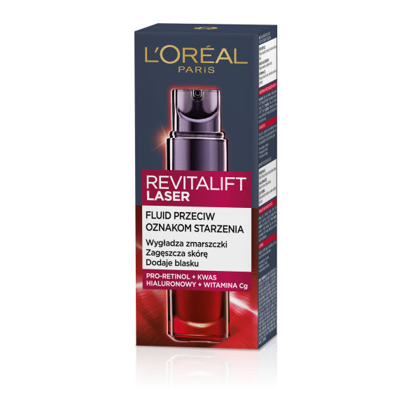 LOREAL Revitalift Laser Fluid prieš senėjimo požymius 30 ml