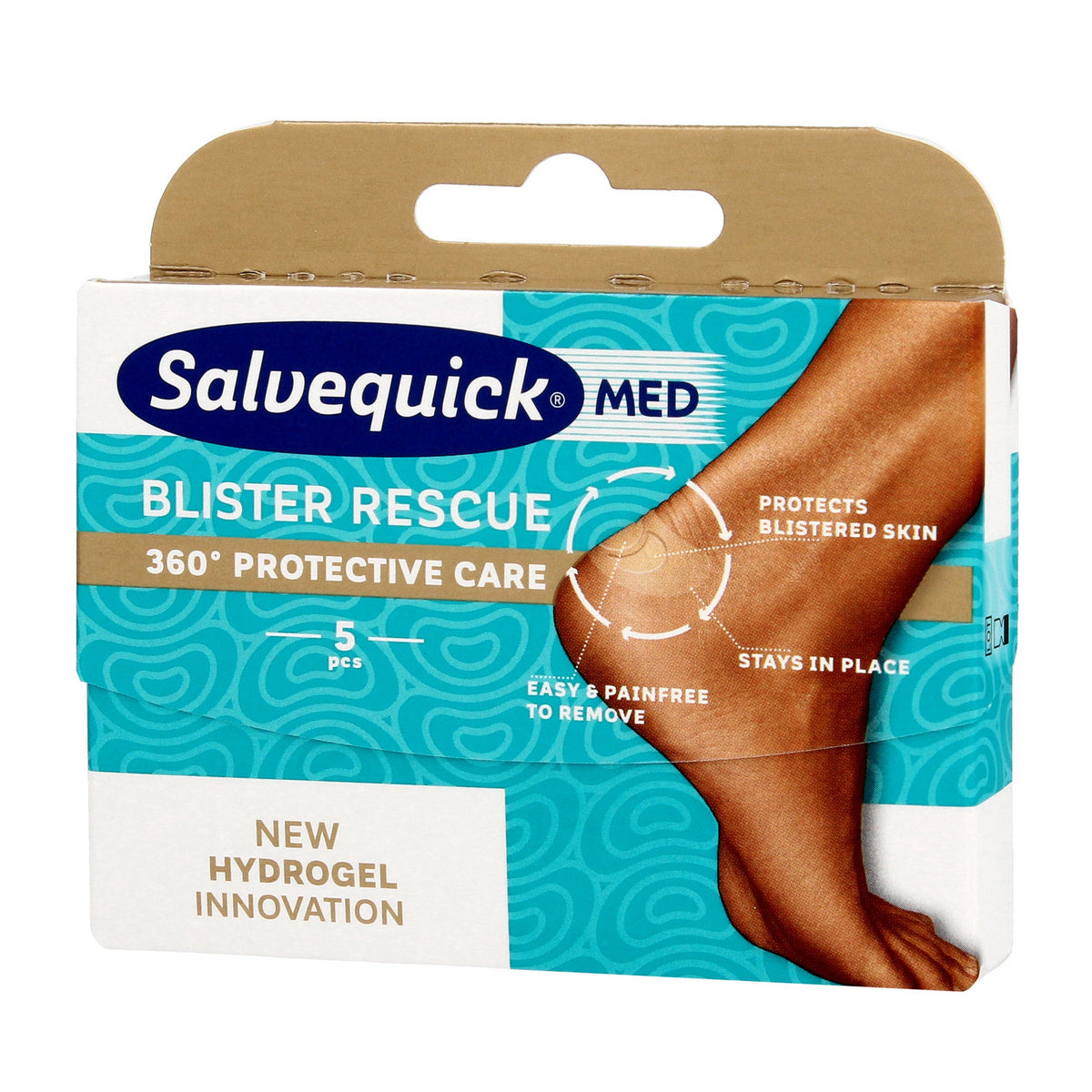 Salvequick Med Blister Rescue Pleistrai pūslelėms 360 Apsauga 1op.-5vnt