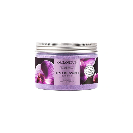 ORGANIQUE Juodųjų orchidėjų burbuliuojantis vonios pudras 450 g