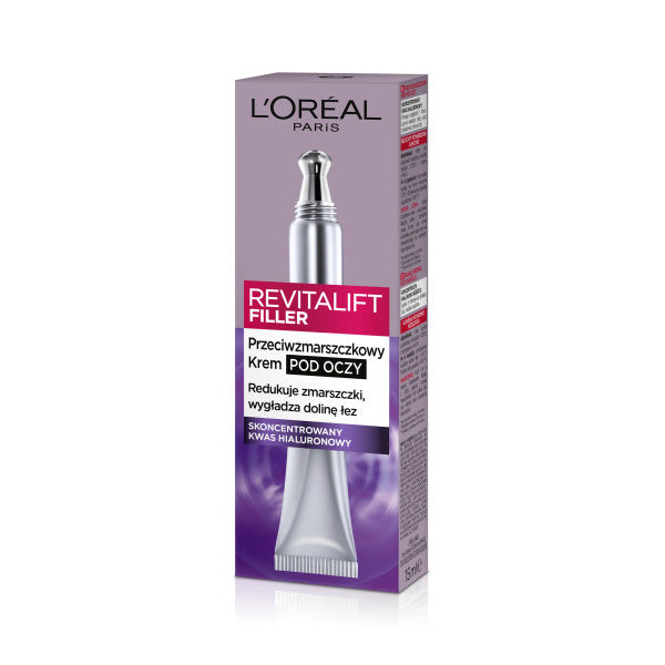 LOREAL Revitalift Filler Priešraukšlinis Kremas paakiams 15 ml