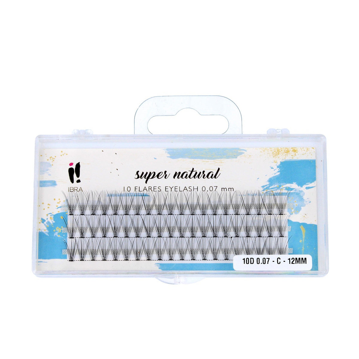 IBRA Plaukučiai SUPER NATURAL 0.07-C-12mm 1 pak.