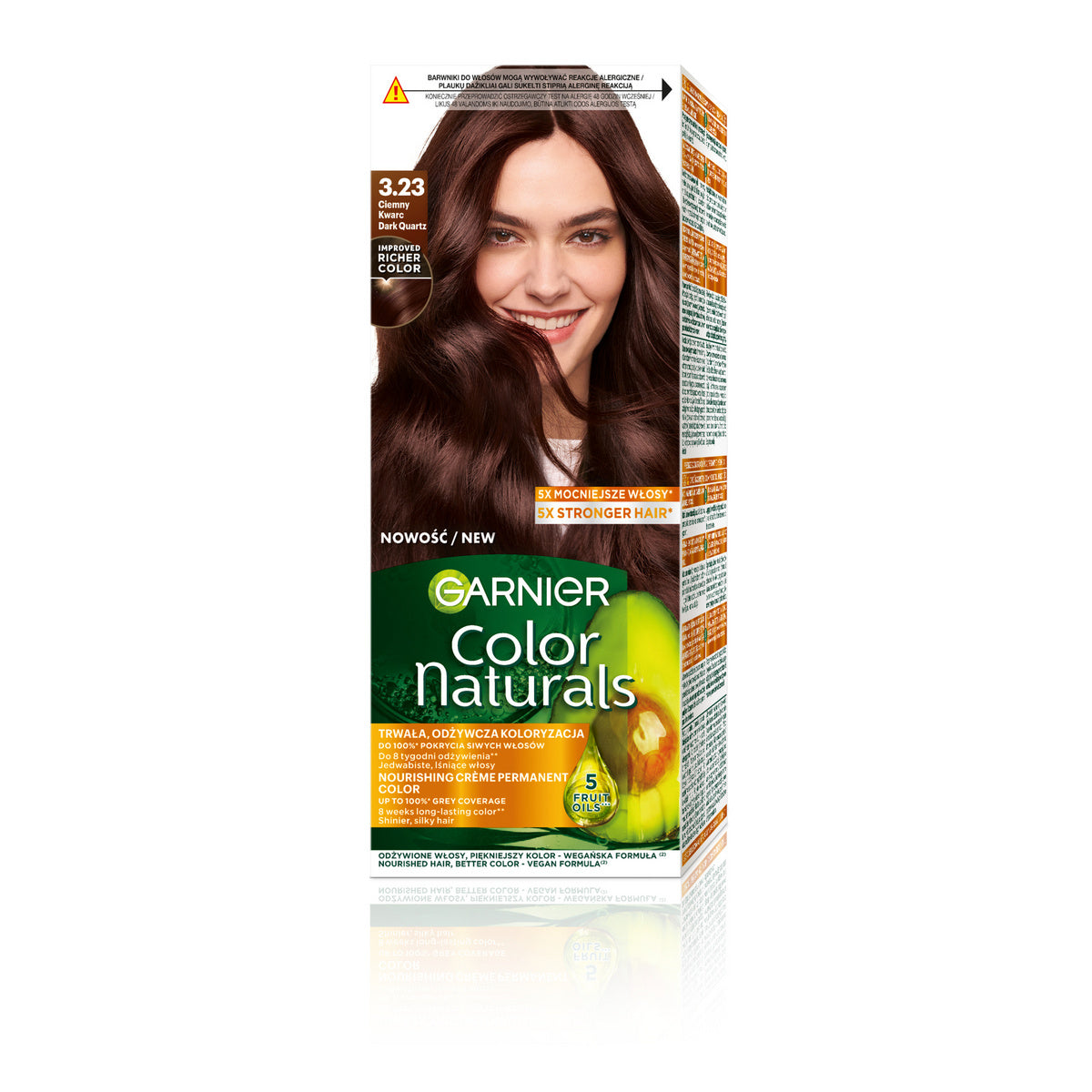 GARNIER Color Naturals Plaukų dažai nr 3.23 - Tamsus Kvarcas