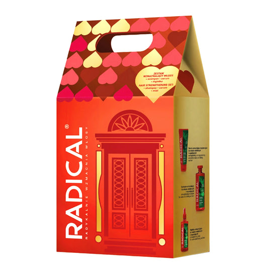 RADICAL Dovanų rinkinys Stiprinantis (Šampūnas 400ml + Plaukų serumas 100ml + Plaukų purškiklis 200ml)
