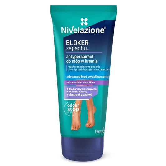 NIVELAZIONE Kvapo blokator kremas antiperspirantas pėdoms 75 ml