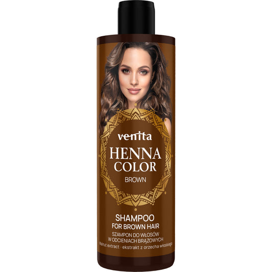 VENITA Henna Color Šampūnas plaukams rudos spalvos - Brown 300ml