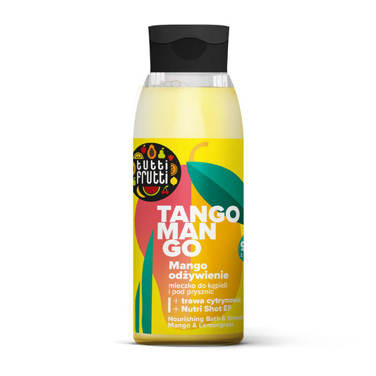 TUTTI FRUTTI Maitinamoji pienelė voniai ir dušui Mango ir Citrinų žolė 400 ml