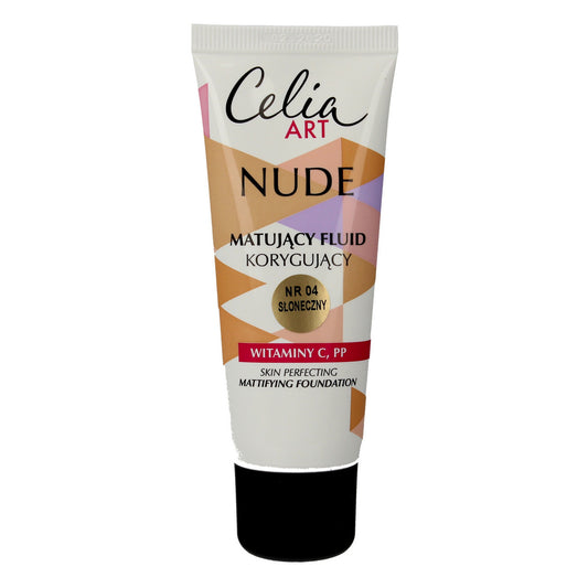 Celia Art Nude Matavimo Fluidas koreguojantis nr 04 saulėtas 30ml