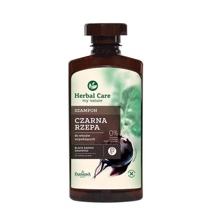 HERBAL CARE Šampūnas plaukams, kurie slenka, Juodoji ridika 330 ml