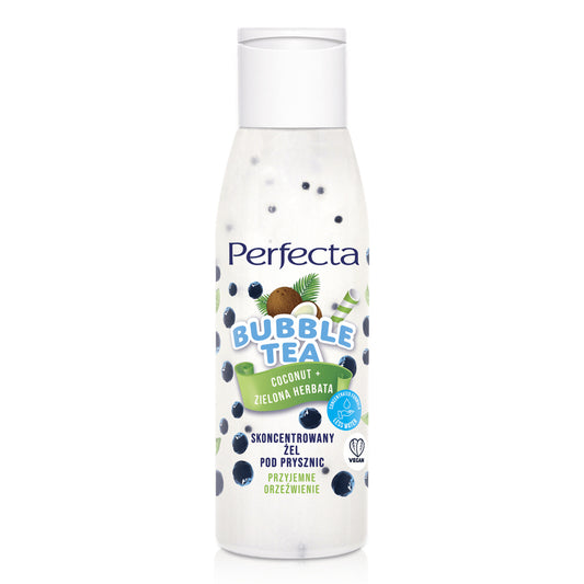 PERFECTA Bubble Tea Koncentruotas dušo gelis - Kokosų + Žalioji arbata Mini 100 ml