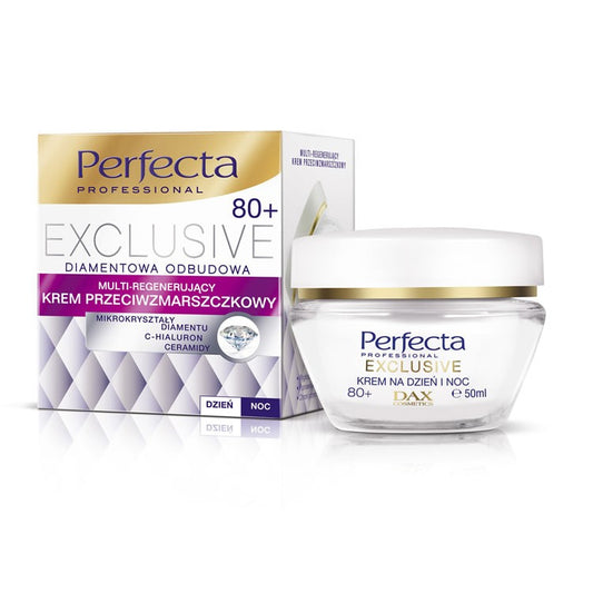 PERFECTA Exclusive 80+ Kremas prieš raukšles - Multi-regeneruojantis dienai ir naktiai 50ml
