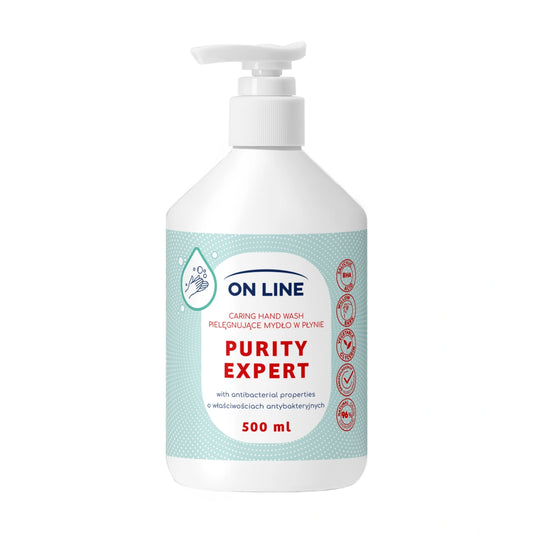 ON LINE Purity Expert Priežiūros skystas muilas Antibakterinis 500 ml