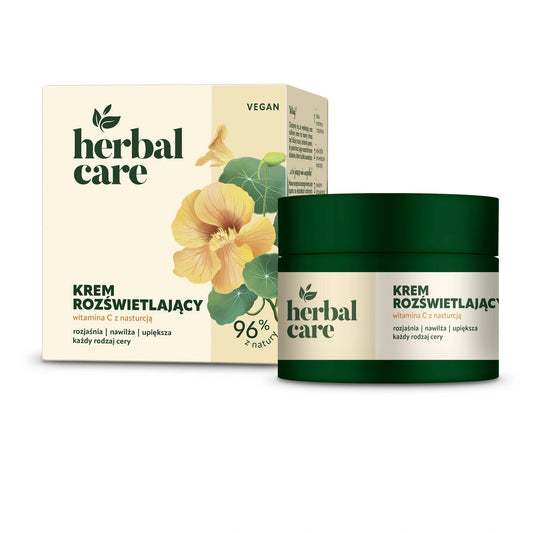 HERBAL CARE Vegan Švytintis kremas su Vitaminu C ir Nasturtija visiems odos tipams - dienai ir nakčiai 50 ml