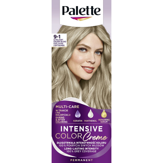 PALETTE Intensyvių Spalvų Kremas Nr. 9-1 - ultra šviesus šaltas blondinas