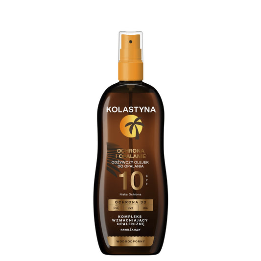 KOLASTYNA Maitinantis įdegio aliejus - Apsauga ir Įdegis SPF10 150ml