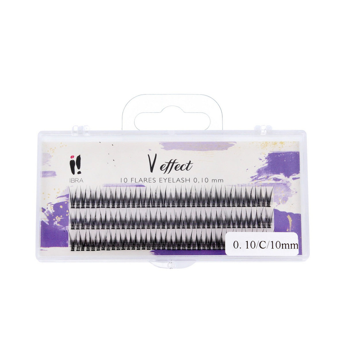 IBRA Pluošteliai blakstienų V EFFECT 0.10/C - 10mm 1 vnt.