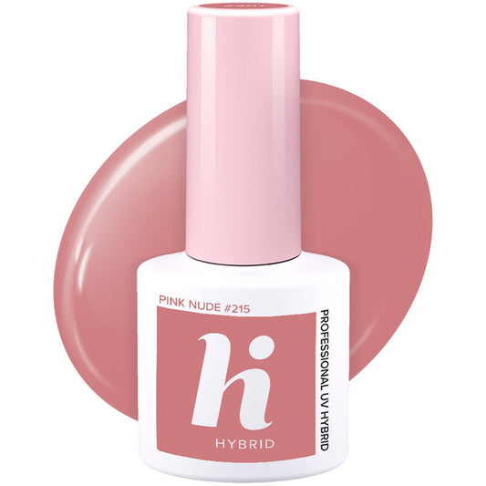 HI HYBRID Hibridinis lakas Choco & Latte #215 Pink Nude 5ml