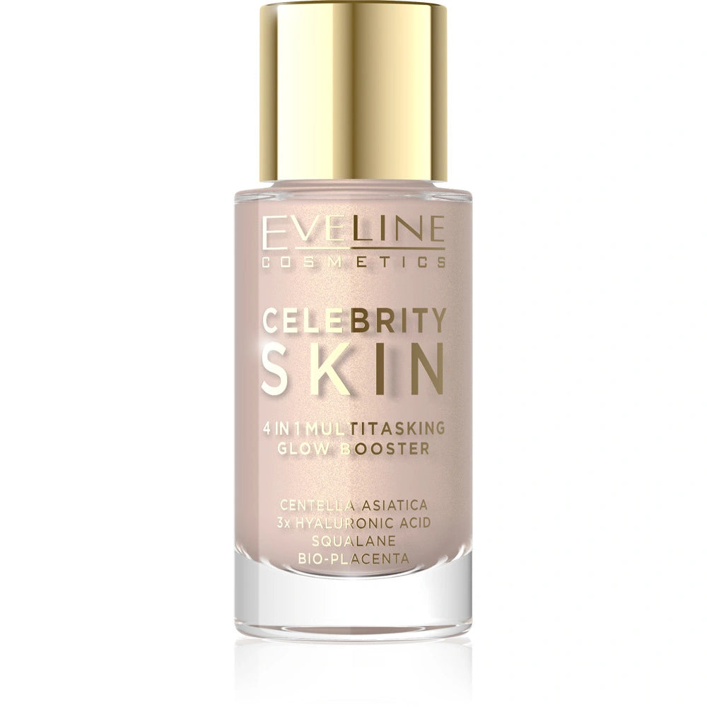 EVELINE Celebrity Skin Universal Light 01N 30 ml daugiafunkcinė veido bazė Glow Booster