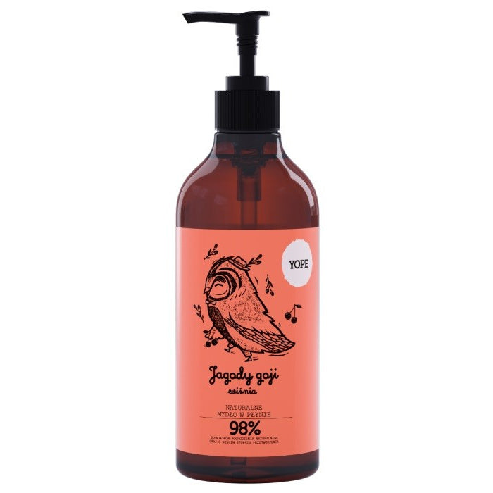 YOPE Skystas muilas JAGODOS GOJI ir VYŠNIA 500ml