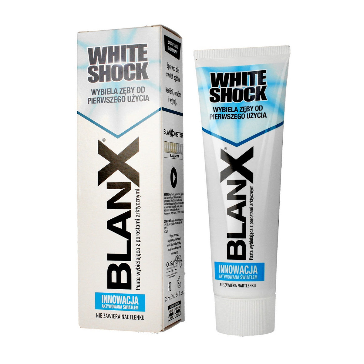 Blanx Dantų pasta balinanti White Shock 75ml