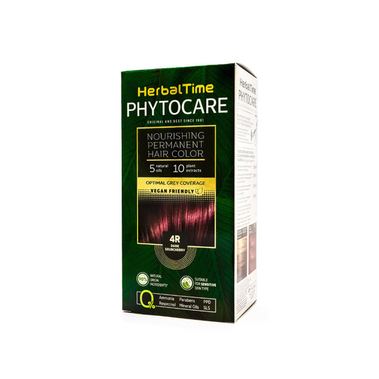 HERBAL TIME Phytocare Natūralių plaukų dažų 4R Tamsiai vyšninė