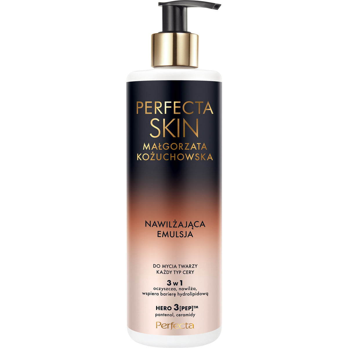 PERFECTA Skin Małgorzata Kożuchowska Drėkinanti veido prausimo emulsija 3in1 300 ml
