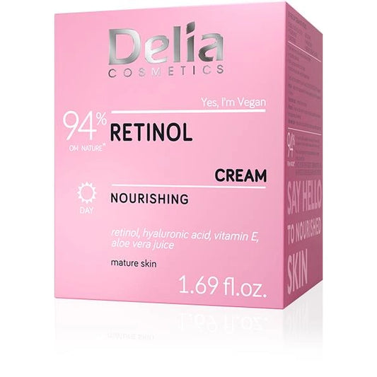 DELIA Retinol Veido kremas stangrinantis - maitinantis 50 ml