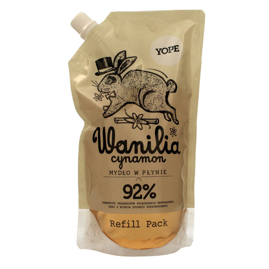 YOPE Skystis muilas VANILĖ ir CINAMONAS 500 ml