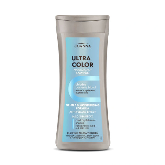 JOANNA Ultra Color Šampūnas - šaltos blondinių atspalviai 400 ml